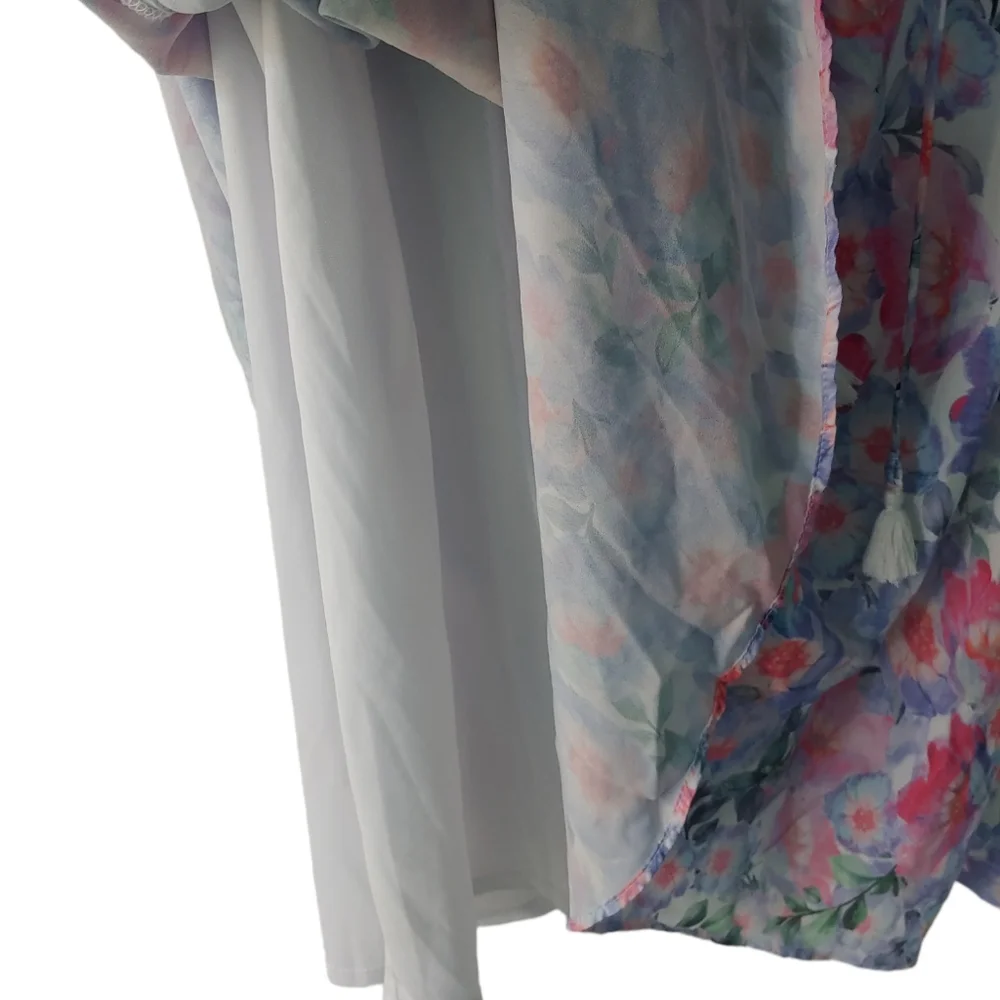 SHOW ME YOUR MUMU Kylie Purple Lightweight Floral Spring Easter Dress Large - Picture 5 of 12